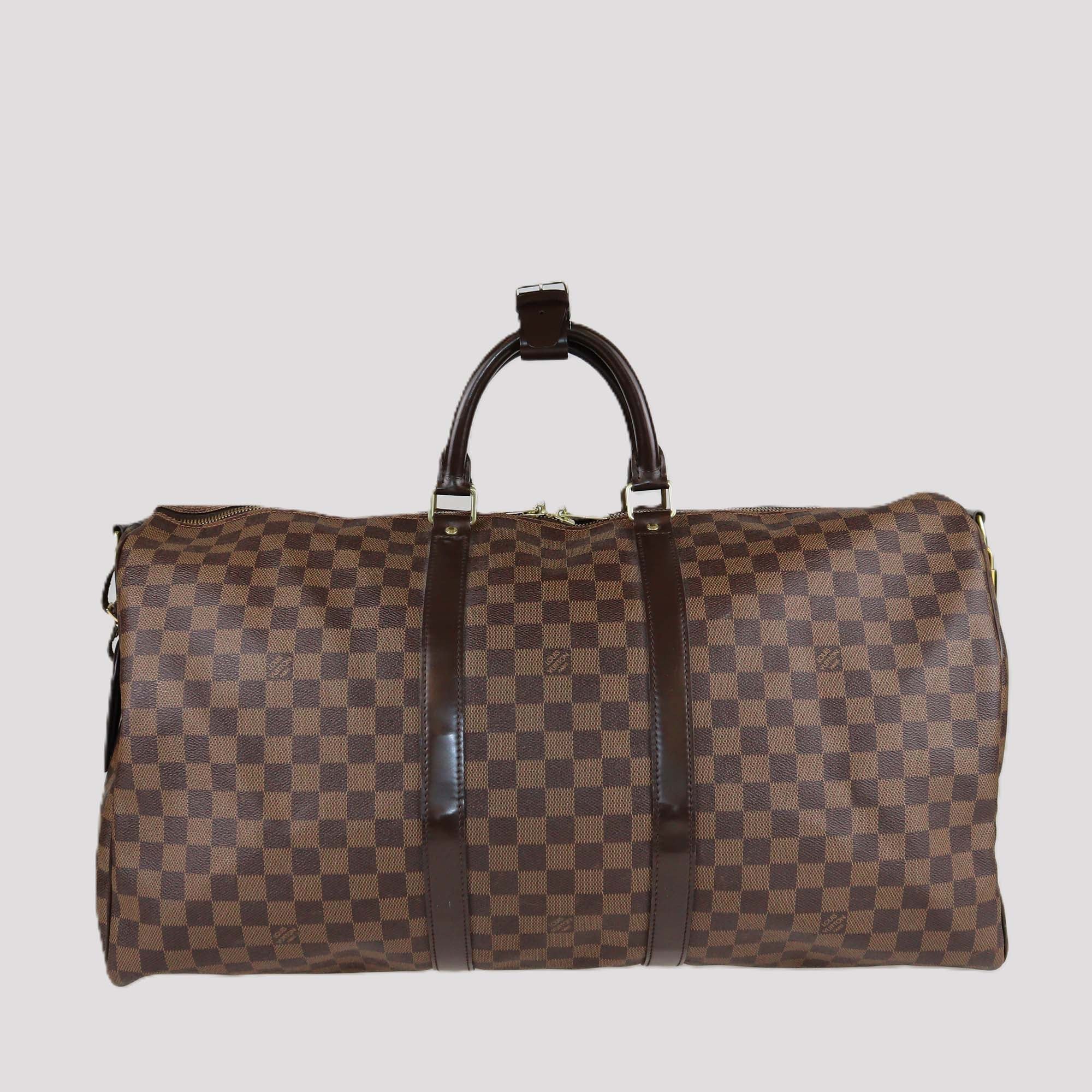 Louis Vuitton Damier Ebene Keepall Bandouliere 55