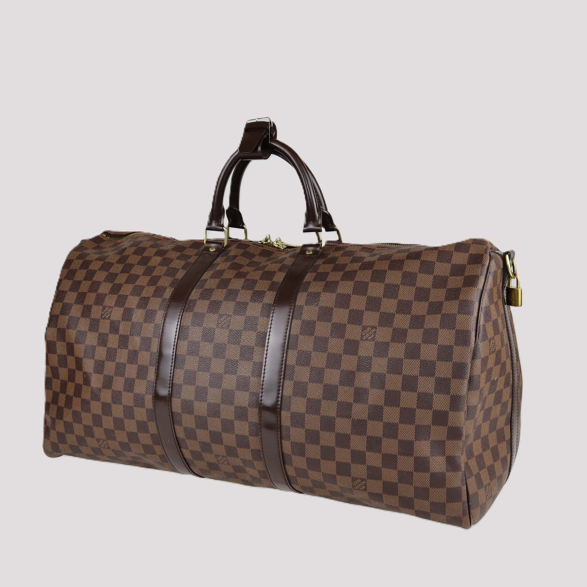 Louis Vuitton Damier Ebene Keepall Bandouliere 55