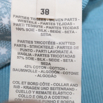 Hermes Blue Silk Brides de Gala Twillreine Sweater