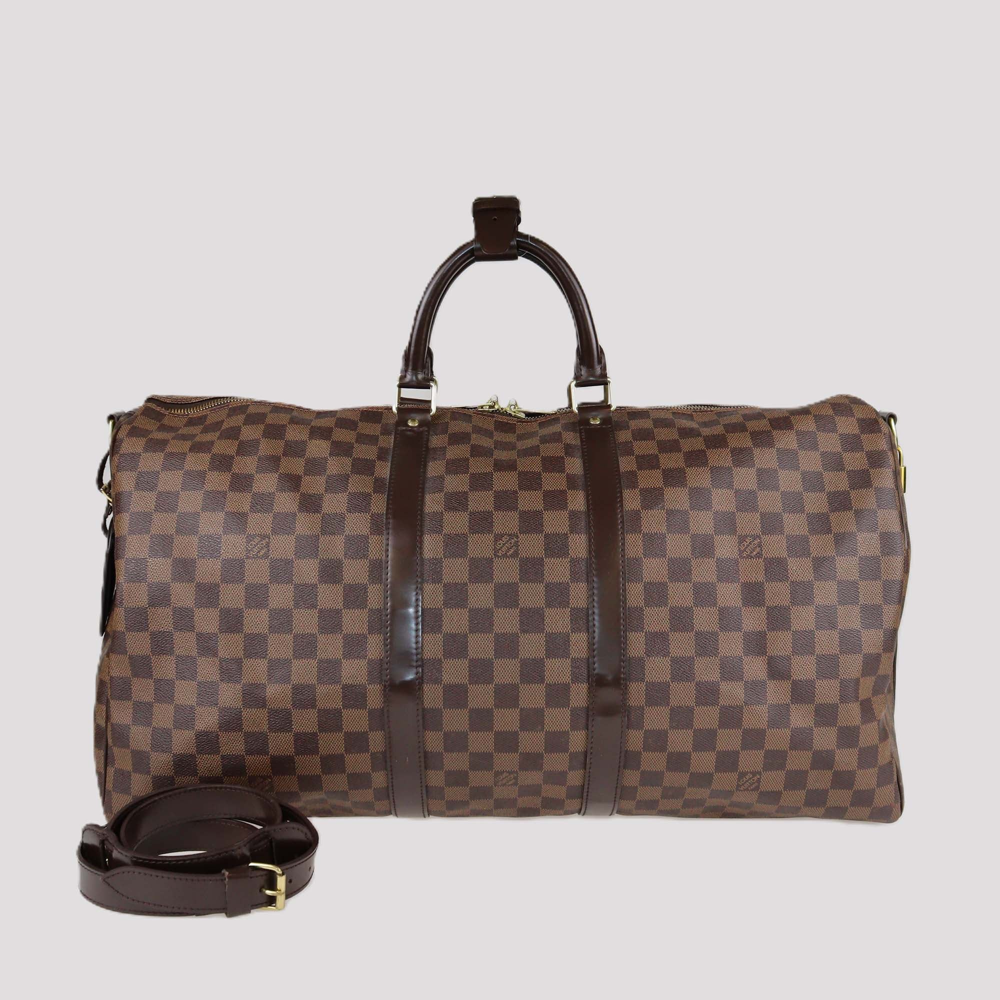 Louis Vuitton Damier Ebene Keepall Bandouliere 55