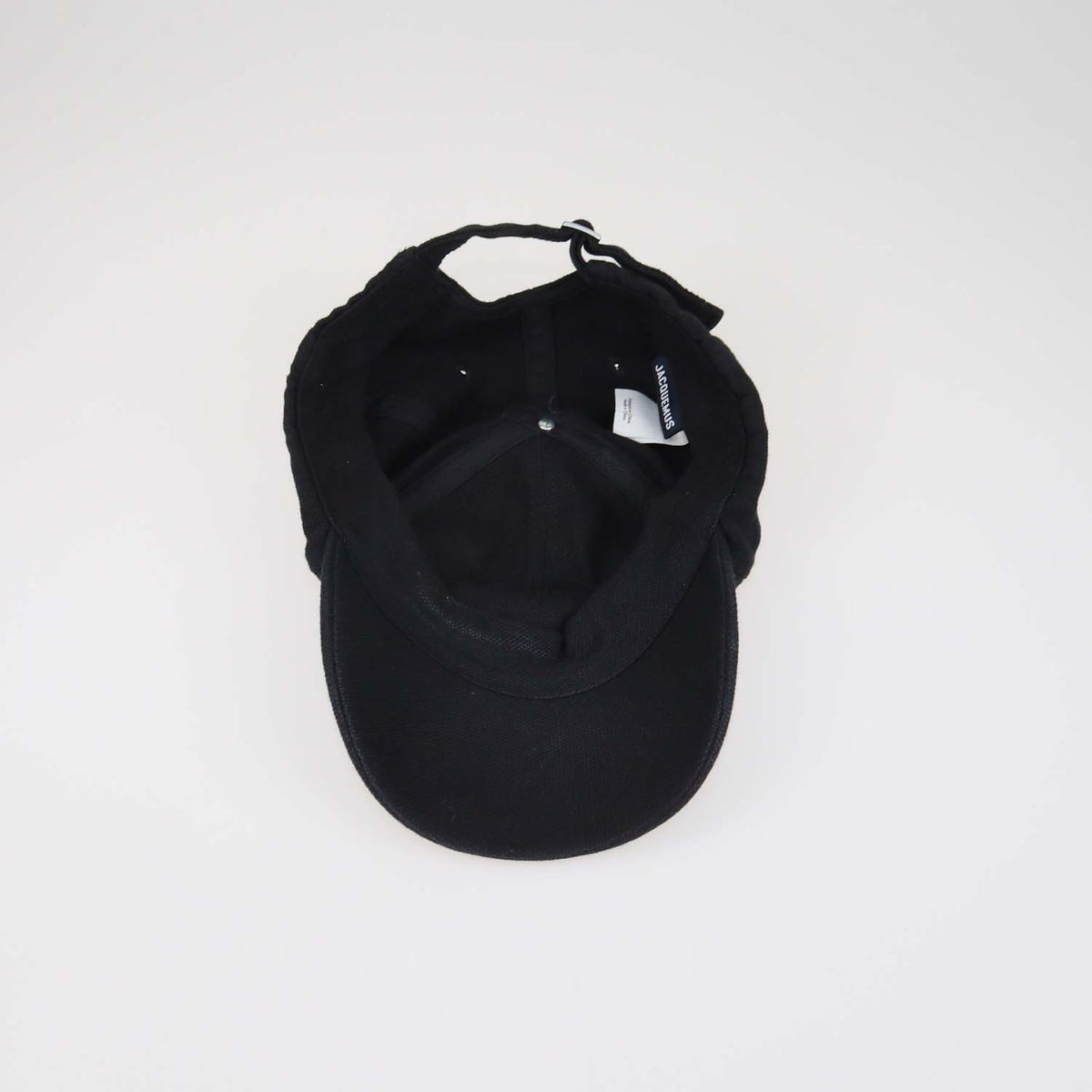 Jacquemus Black Canvas Classic Baseball Cap