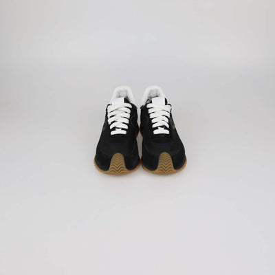 Loewe Black/White Suede and Nylon Flow Runner Sneakers