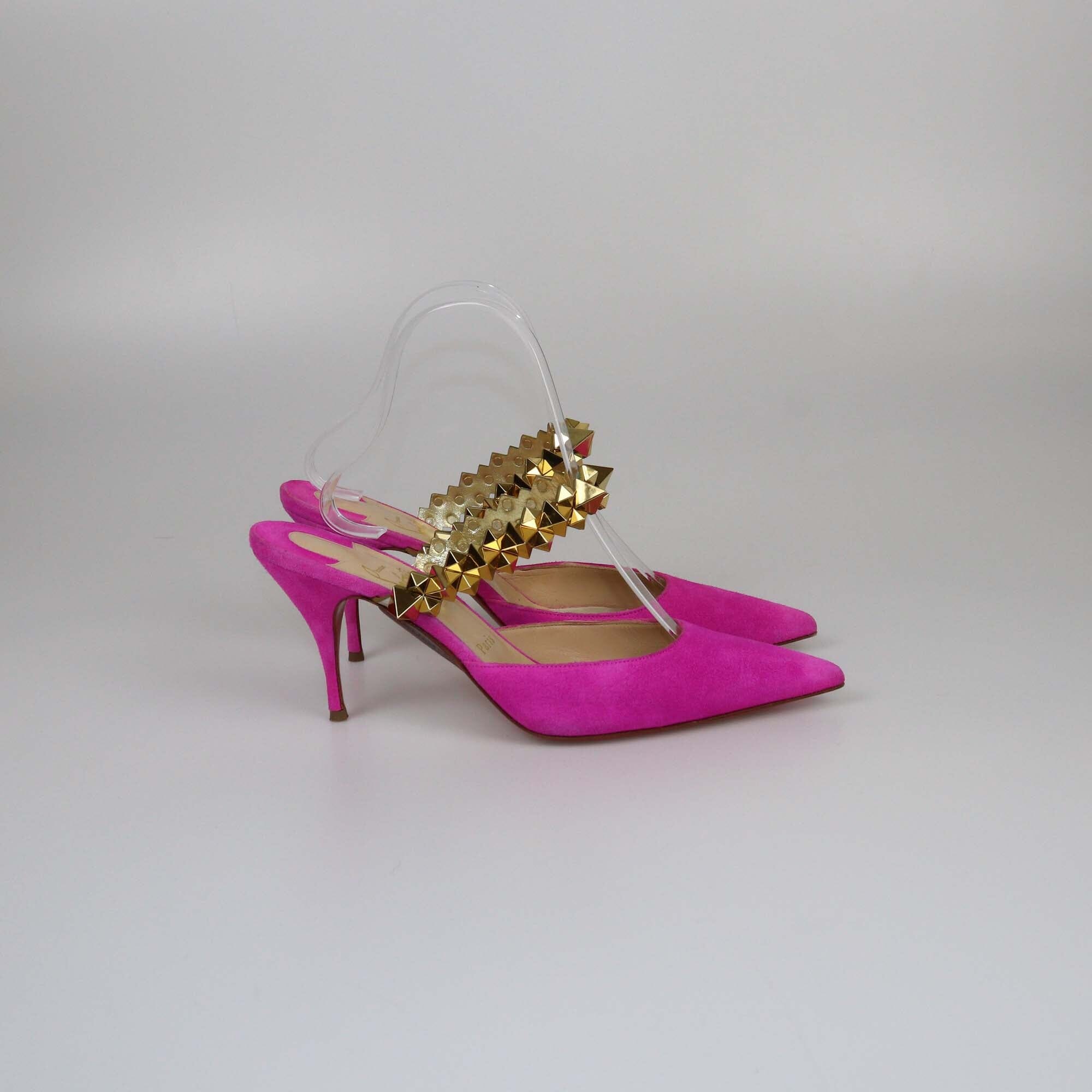 Christian Louboutin Fuchsia Planet Choc Heels Pumps Womens Christian Louboutin 