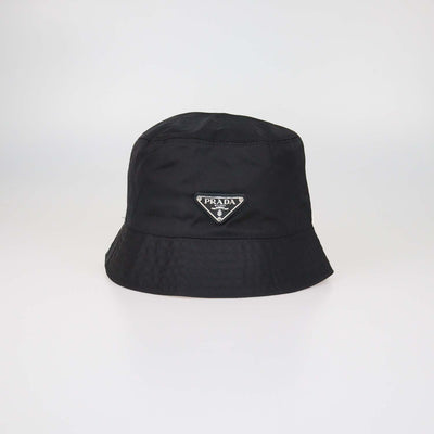 Prada Black Nylon Bucket Hat