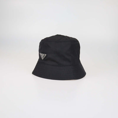 Prada Black Nylon Bucket Hat