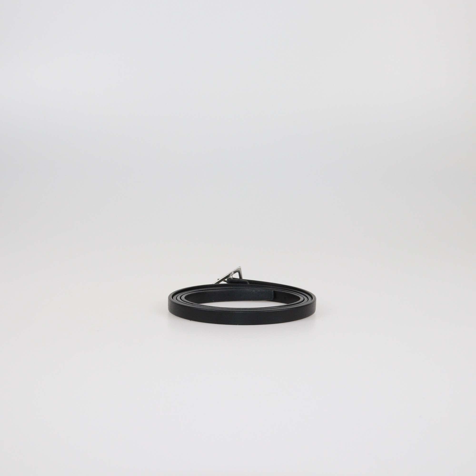 Bottega Veneta Black Skinny Triangle Belt Womens Bottega Veneta 