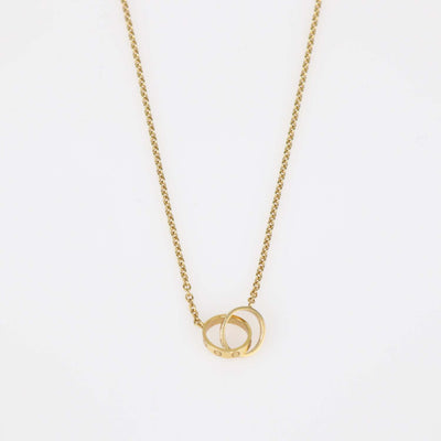 Cartier 18K Yellow Gold interlocking Love Necklace