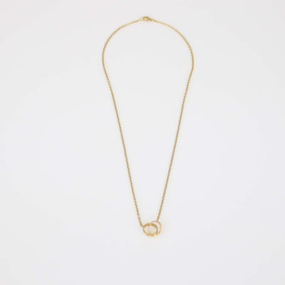 Cartier 18K Yellow Gold interlocking Love Necklace