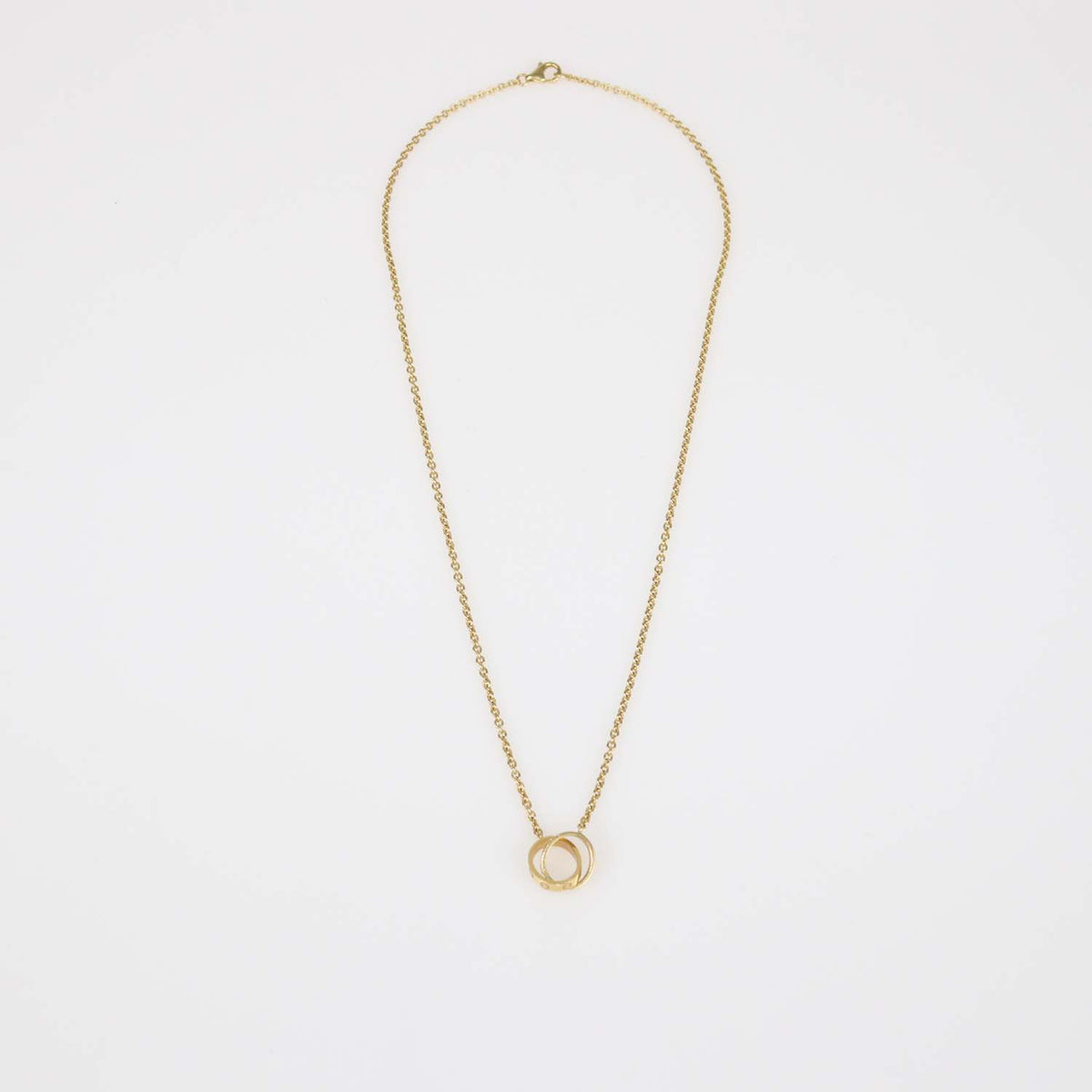 Cartier 18K Yellow Gold interlocking Love Necklace