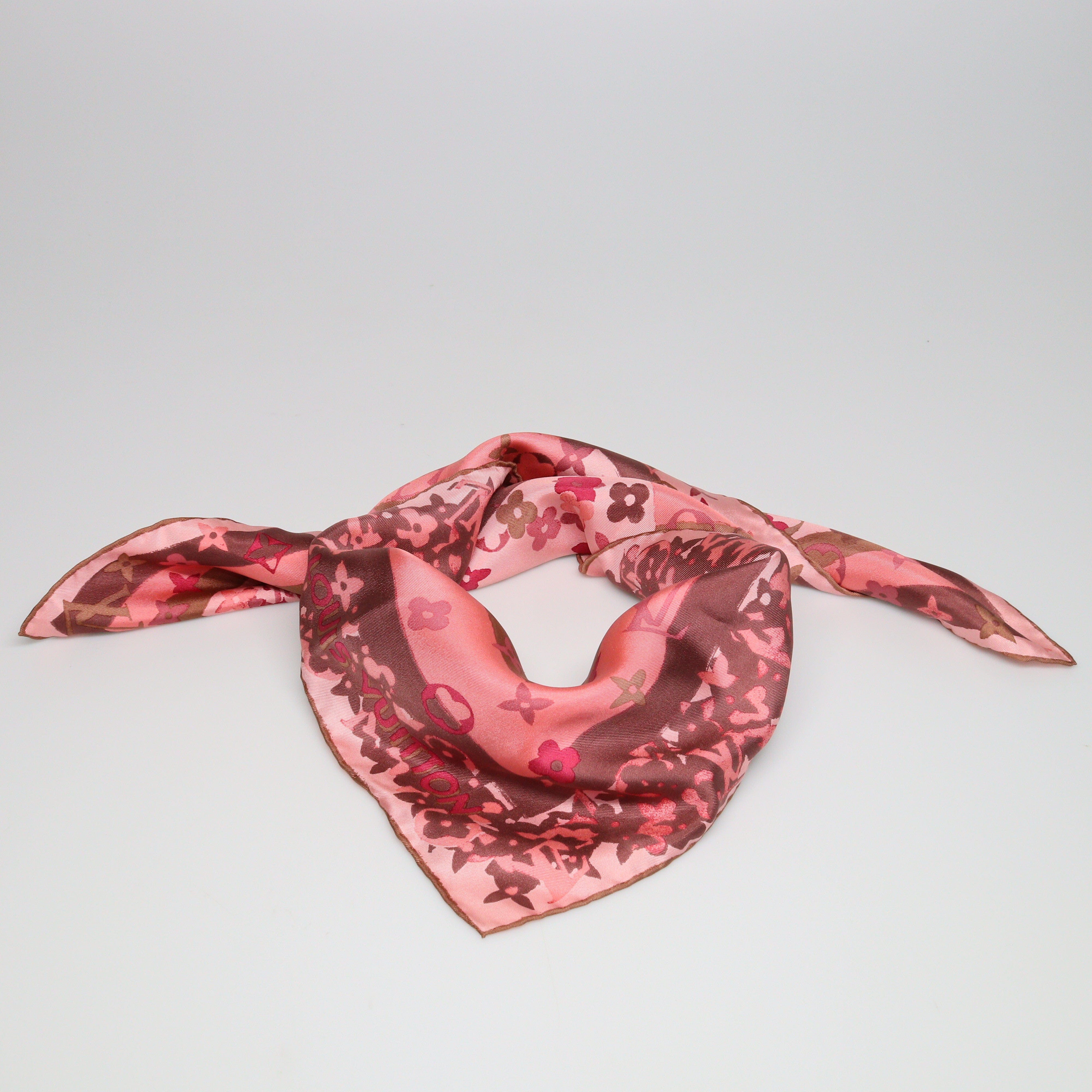 Pink/Multicolor Monogram Scarf 70 Accessories Louis Vuitton 