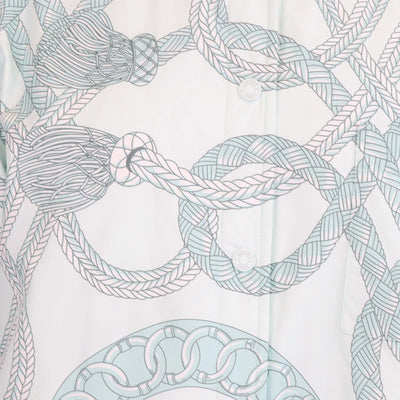 Hermes Mist Green Polyester Palefroi Remix Reversible Sweater