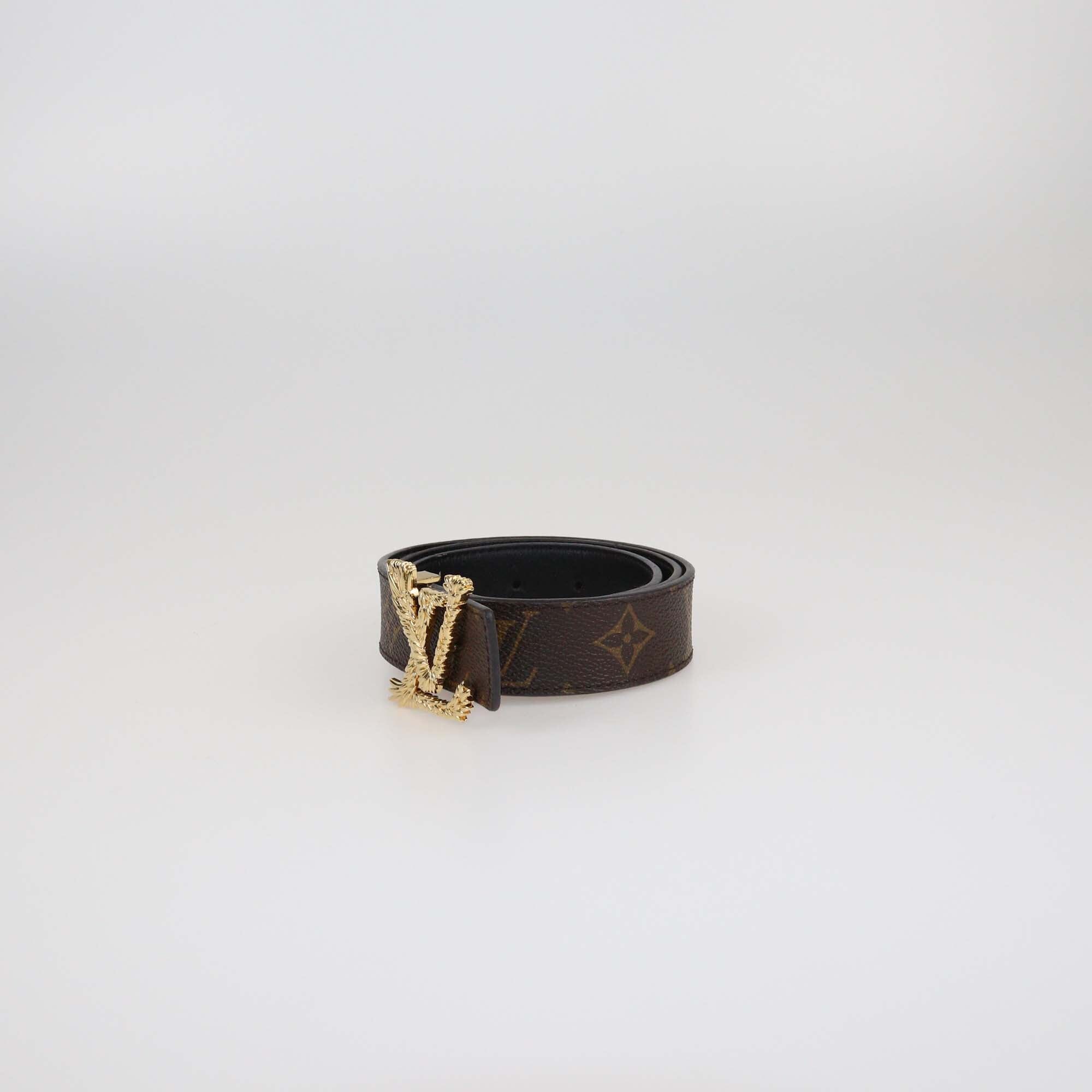 Louis Vuitton Monogram Canvas Reversible LV Pixel 30mm Belt Womens Louis Vuitton 