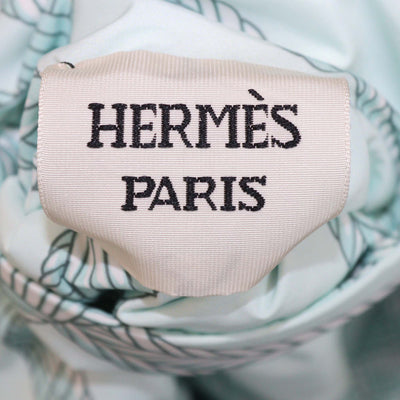 Hermes Mist Green Polyester Palefroi Remix Reversible Sweater