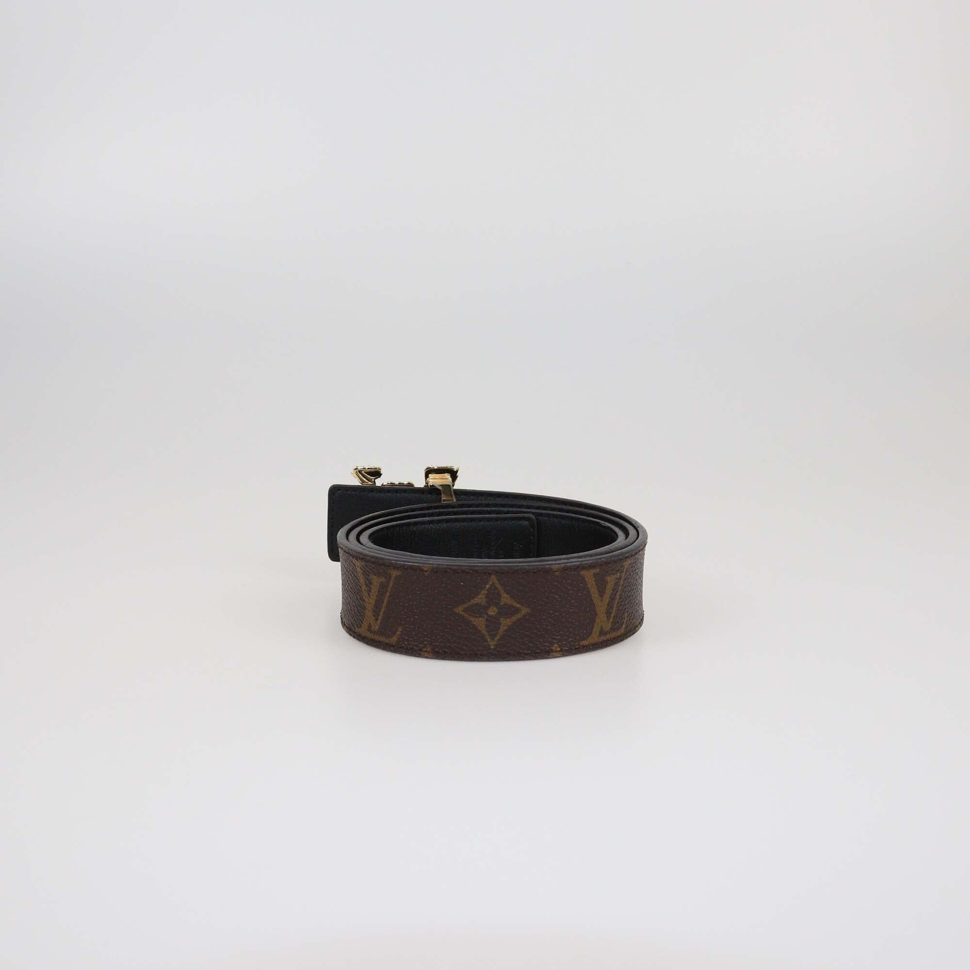 Louis Vuitton Monogram Canvas Reversible LV Pixel 30mm Belt Womens Louis Vuitton 