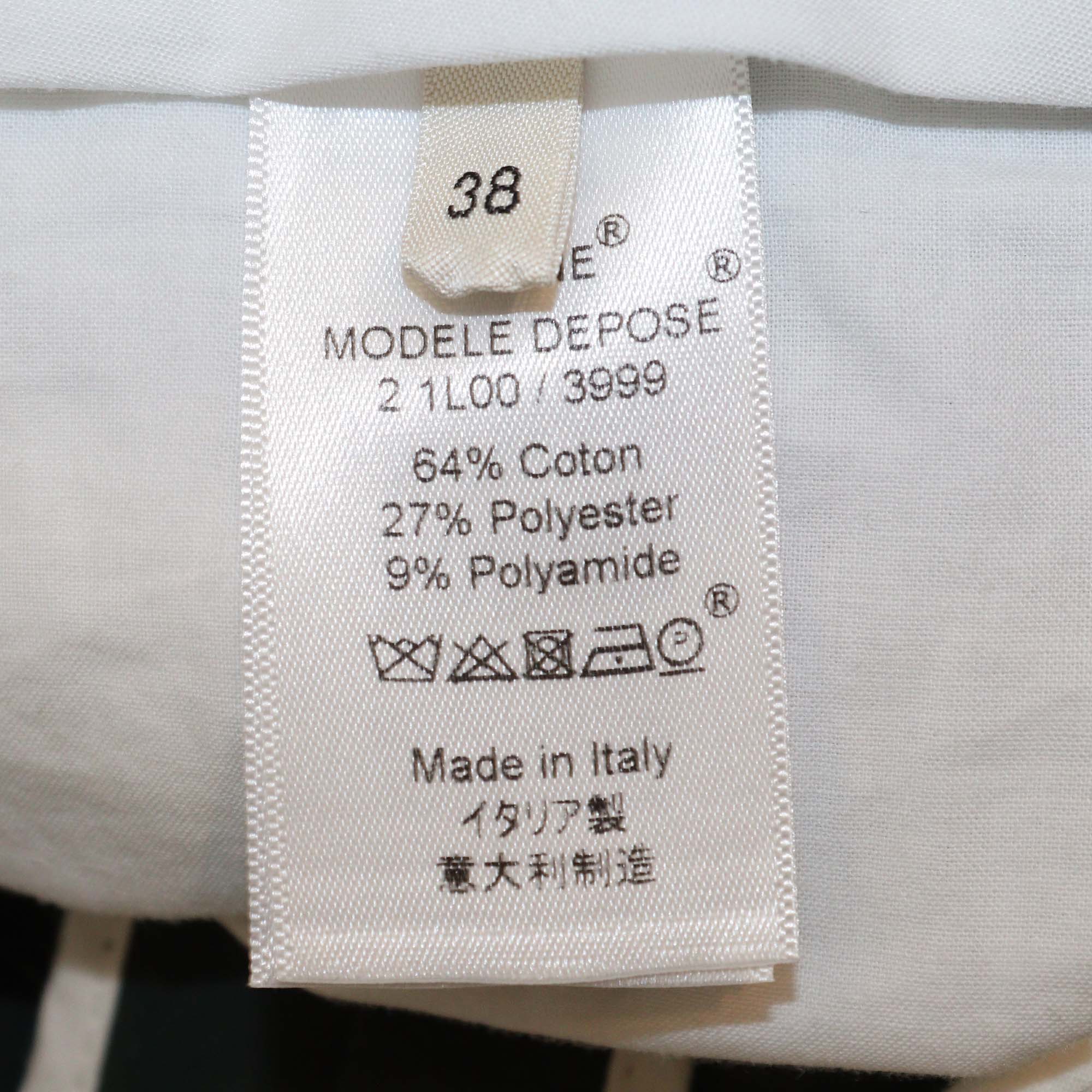 Celine Khaki Green Cotton Blended Front Pocket Trousers