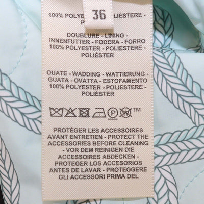 Hermes Mist Green Polyester Palefroi Remix Reversible Sweater