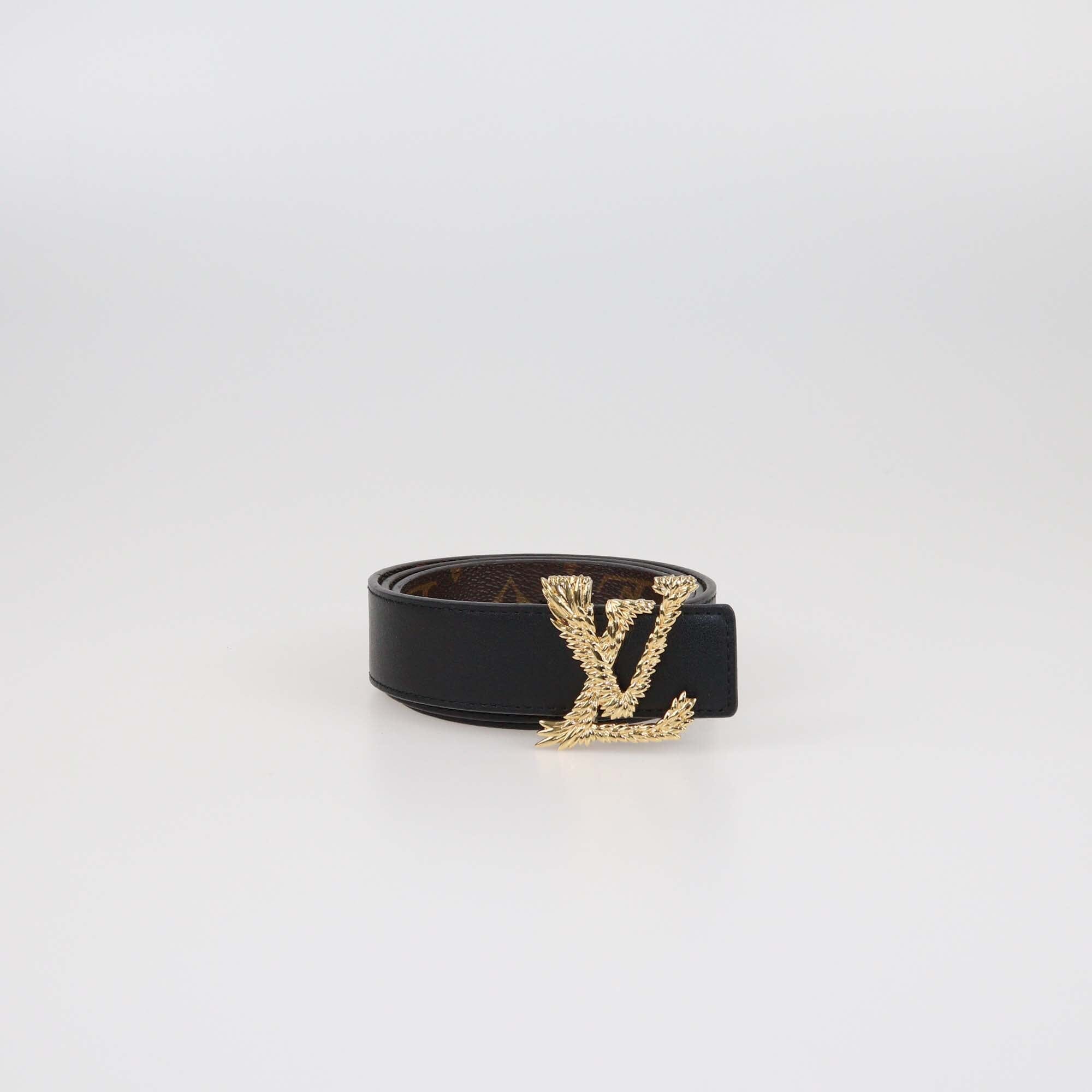 Louis Vuitton Monogram Canvas Reversible LV Pixel 30mm Belt Womens Louis Vuitton 