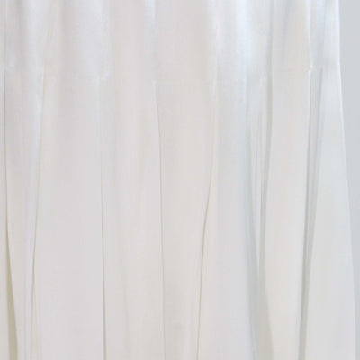 Prada Ivory Satin Pleated Maxi Skirt