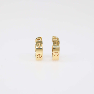 Cartier 18K Yellow Gold Love Clip Earrings