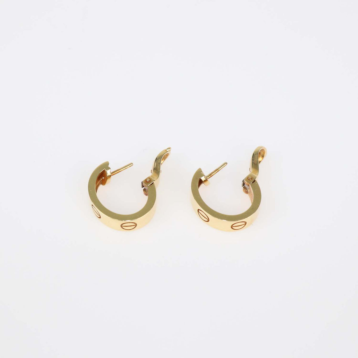 Cartier 18K Yellow Gold Love Clip Earrings