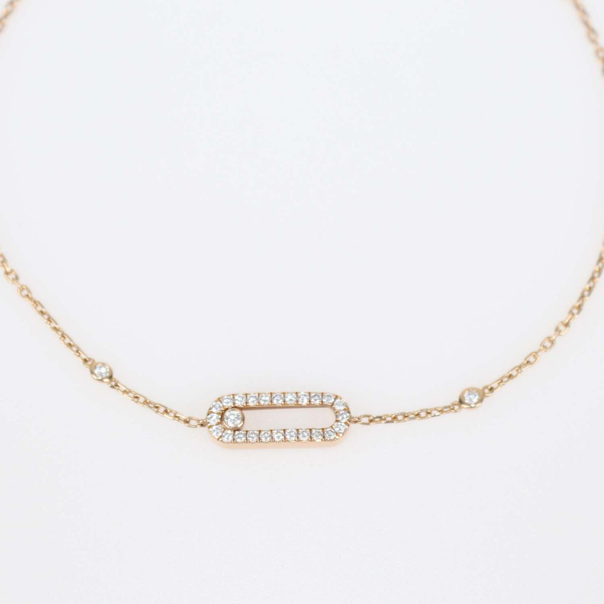 Messika 18K Rose Gold Diamonds Move Uno Pave Bracelet
