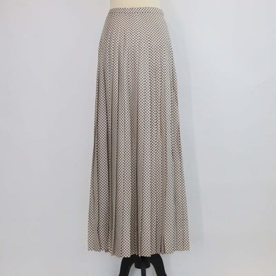Loro Piana Ivory Green Red Silk Clea Maxi Skirt