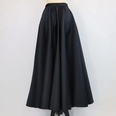 Max Mara Studio Black Jersey Synthetic ABACO Maxi Skirt