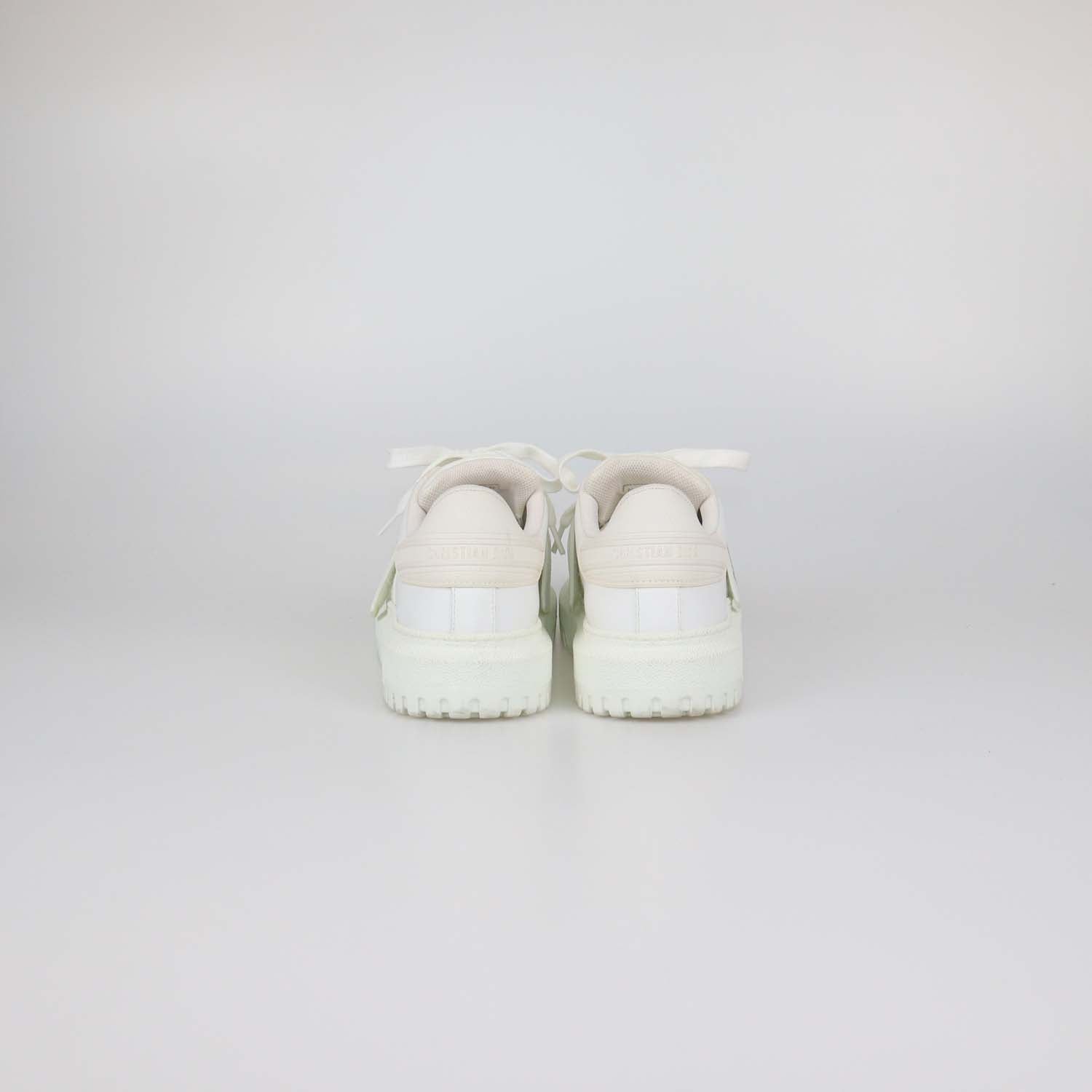 Christian Dior White Leather and Rubber Dior-ID Sneakers