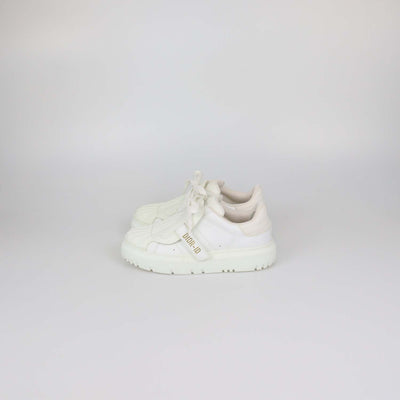 Christian Dior White Leather and Rubber Dior-ID Sneakers
