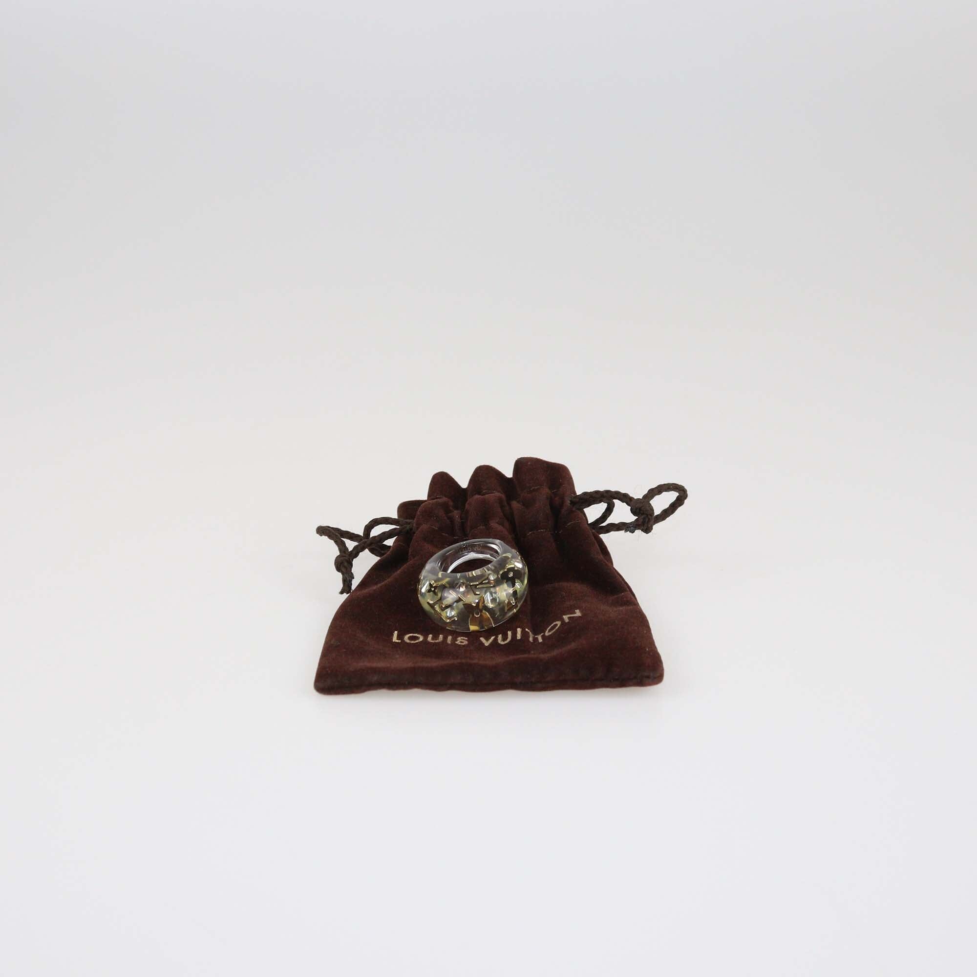 Louis Vuitton Transparent Small Inclusion Ring Womens Louis Vuitton 