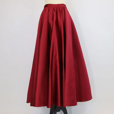 Max Mara Studio Metallic Maroon Jersey Synthetic ABACO Maxi Skirt