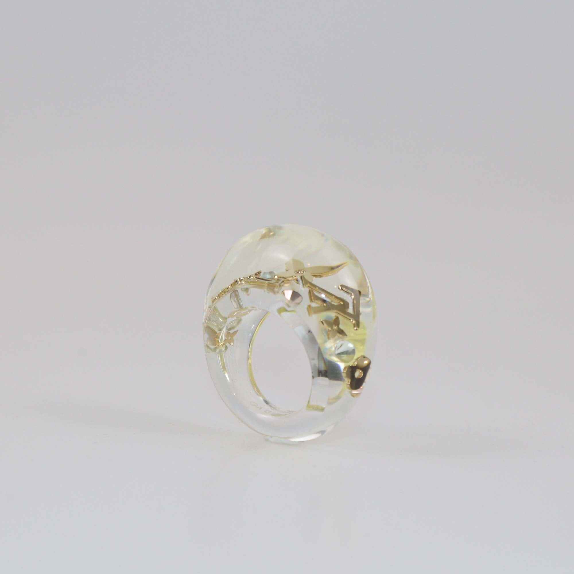 Louis Vuitton Transparent Small Inclusion Ring Womens Louis Vuitton 