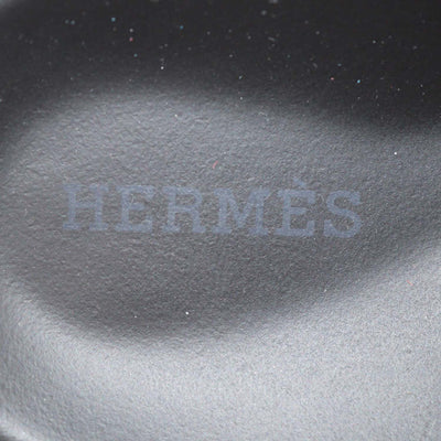 Hermes Orange/Brown Suede Chypre Sandals