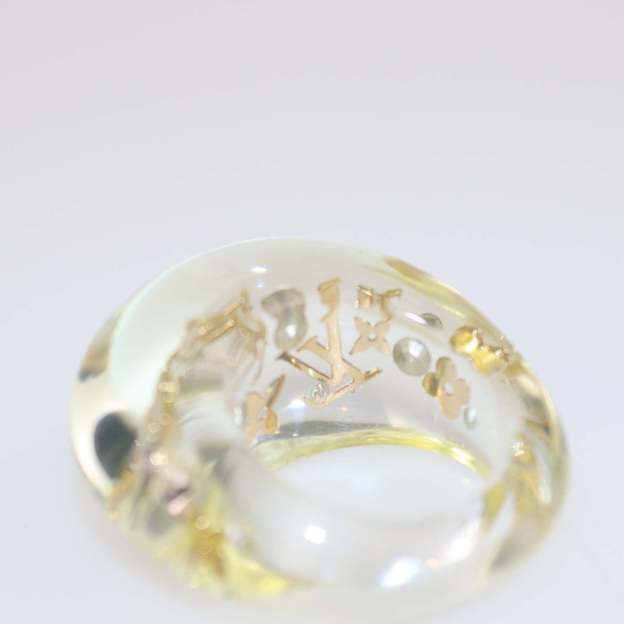 Louis Vuitton Transparent Small Inclusion Ring Womens Louis Vuitton 