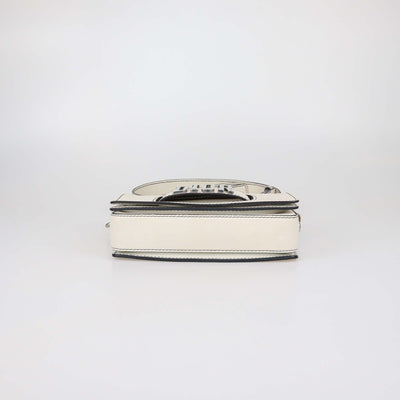 Christian Dior Off White Leather Dio(r)evolution Shoulder Bag