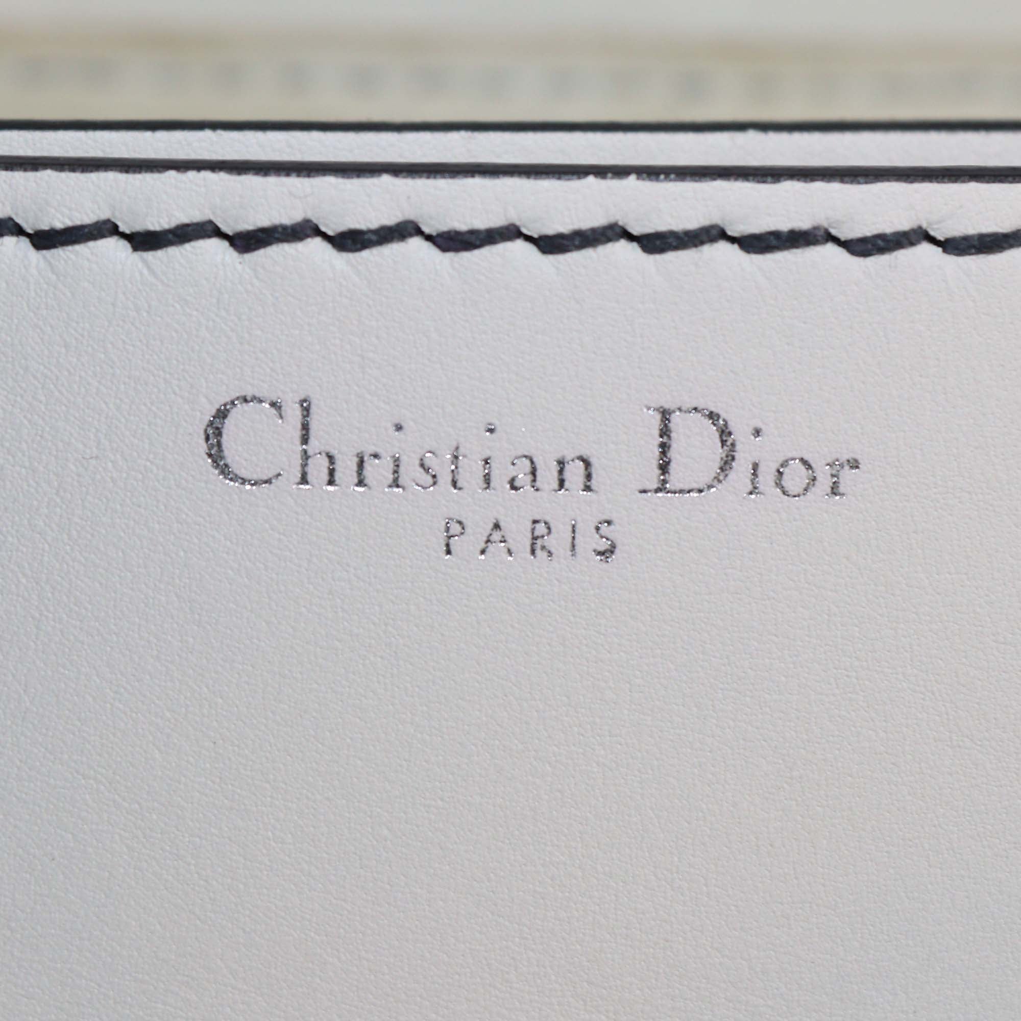 Christian Dior Off White Leather Dio(r)evolution Shoulder Bag