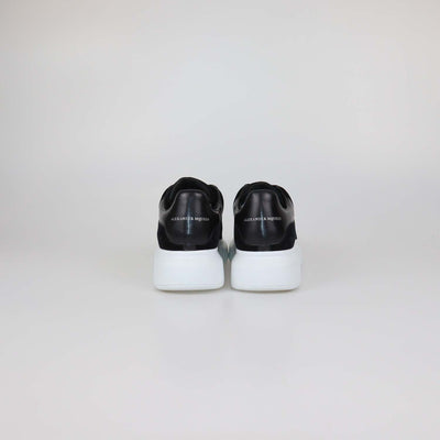 Alexander McQueen Black Velvet Oversized Low Top Sneakers