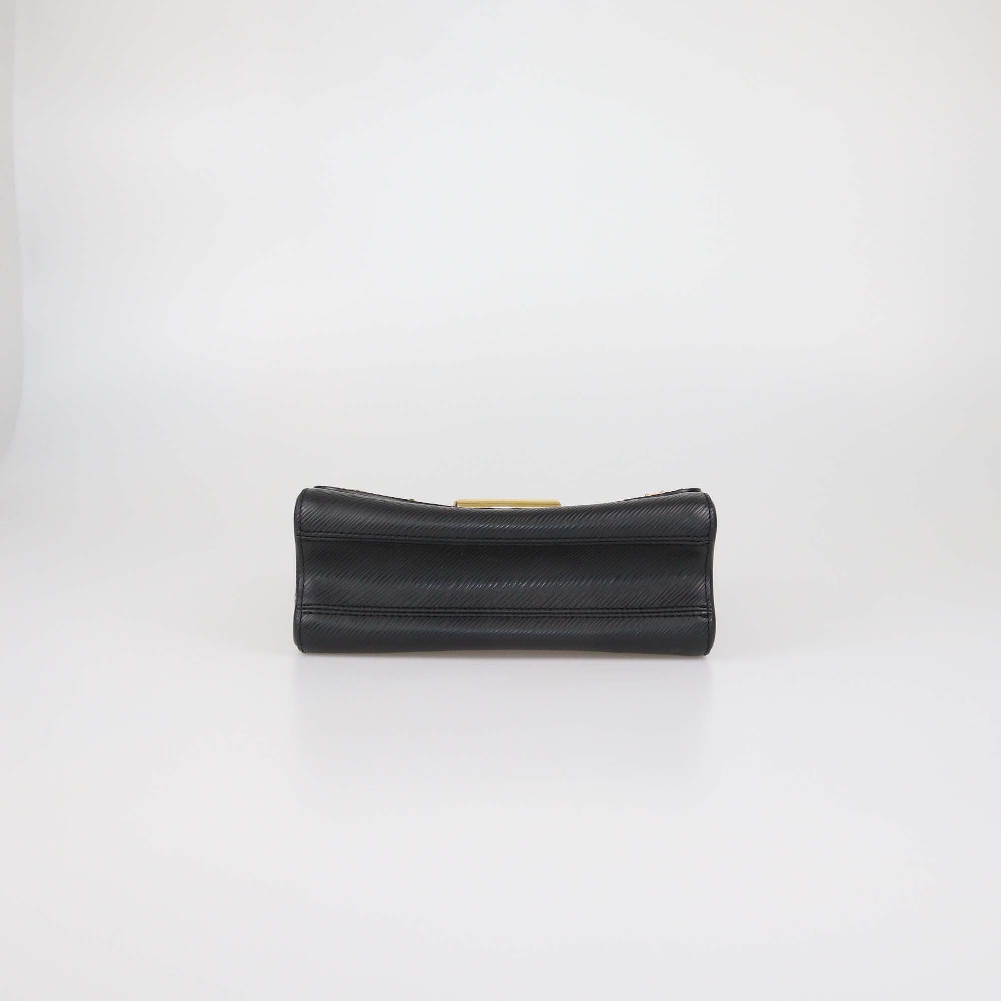 Louis Vuitton Black Epi Leather Lock Love Charm Twist MM Bag