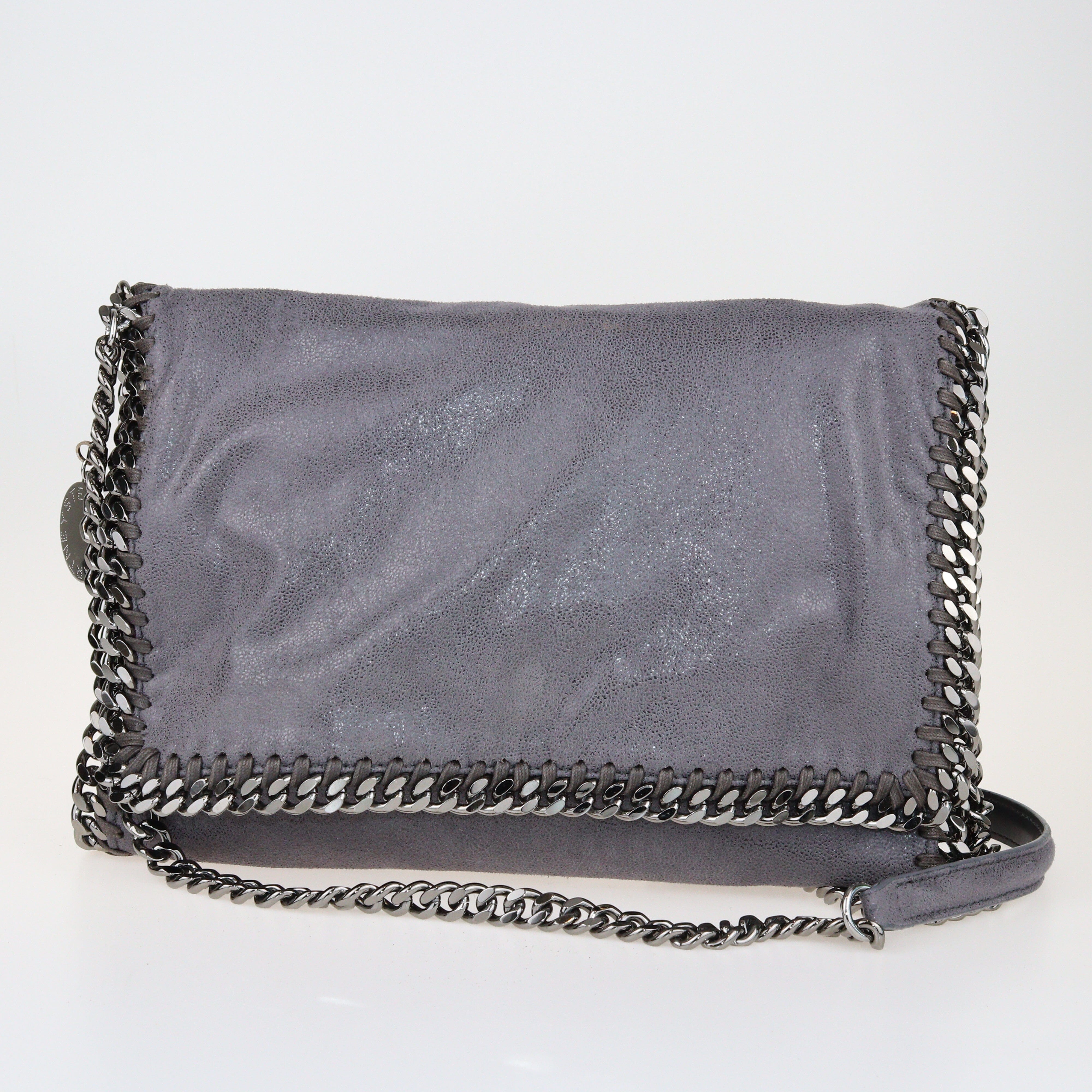 Dark Grey Fallabella Flap Crossbody Bag Bags Stella McCartney 