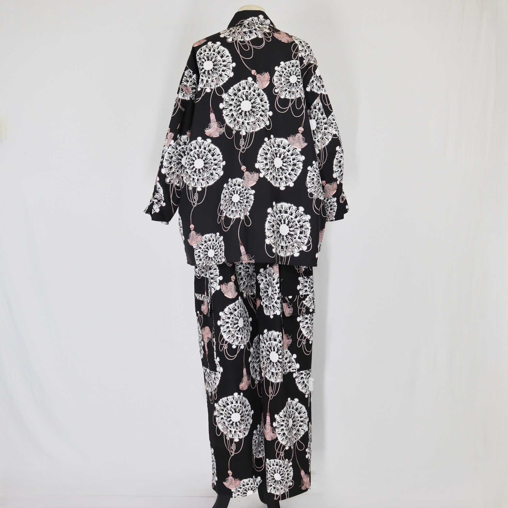 Hermes Black Cliquetis Aquarelle Print Shirt & Pants Set Clothing Hermes 