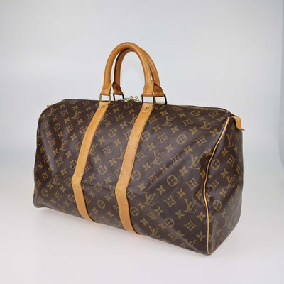 Louis Vuitton Monogram Canvas Keepall 45 Bag