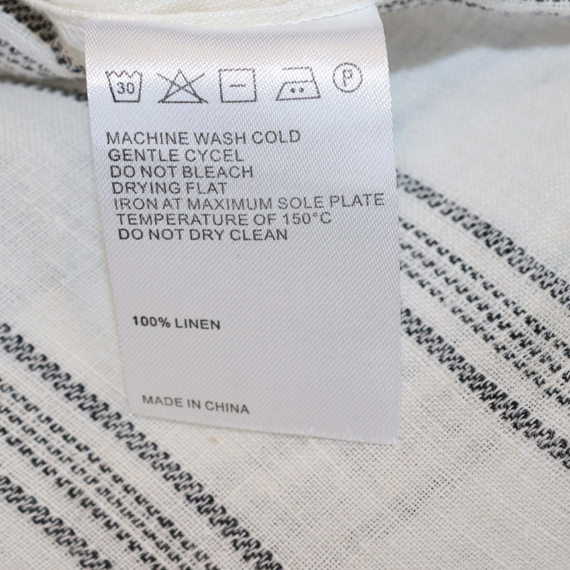 Les 100 Ciels White Linen Kora Long Sleeve Tunic & Trouser Set