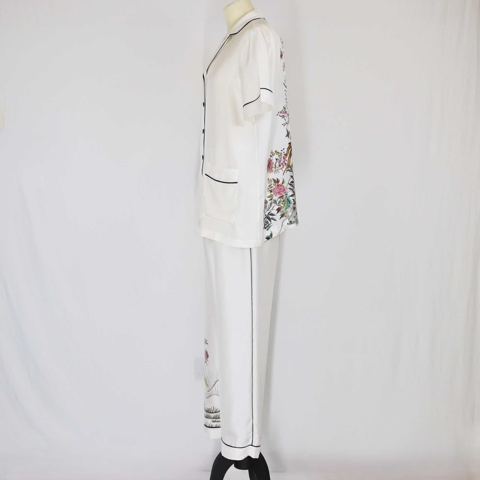 Christian Dior White Chez Moi Short Sleeved Shirt & Pants Set Clothing Christian Dior 