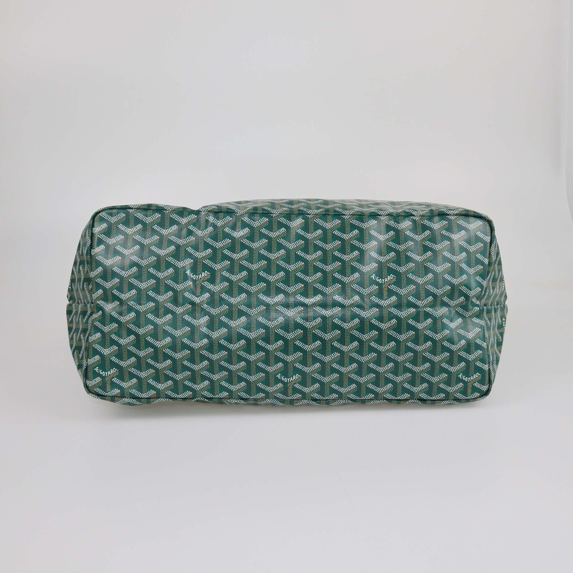 Goyard Green Goyardine Saint Louis GM Tote Womens Goyard 