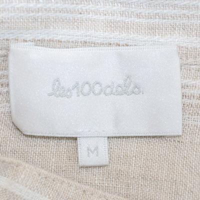 Les 100 Ciels Beige Linen Kora Long Sleeve Tunic & Trouser Set
