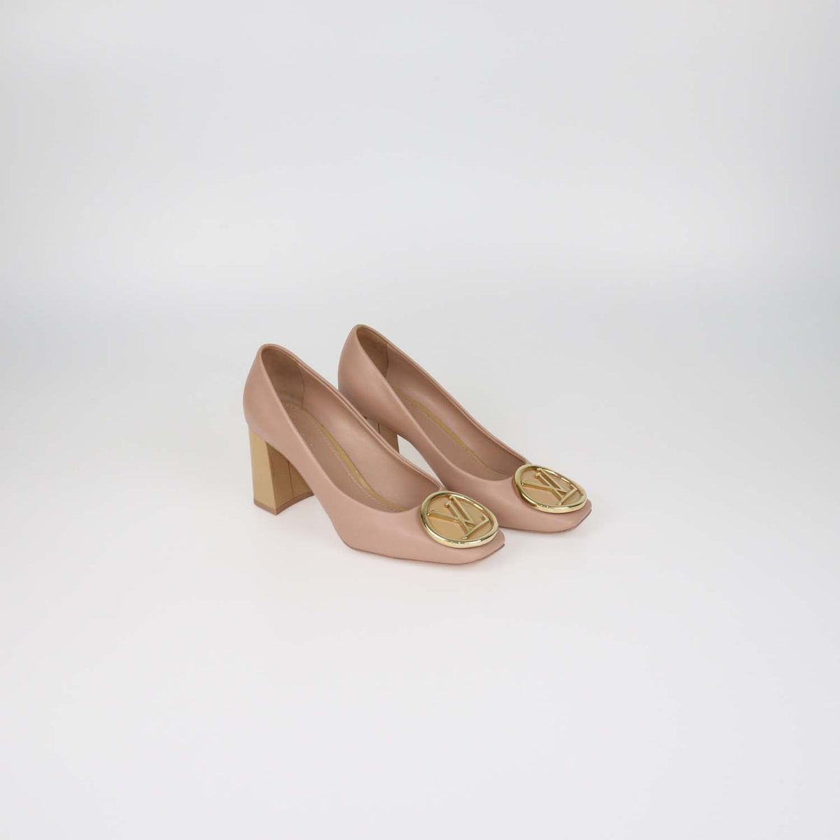 Louis Vuitton Nude,Caramel Leather Madeleine Pumps