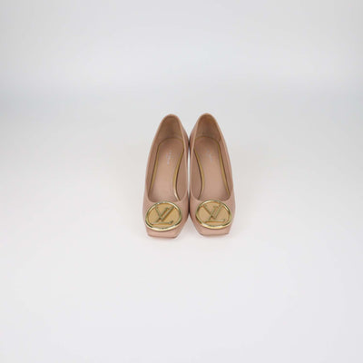 Louis Vuitton Nude,Caramel Leather Madeleine Pumps