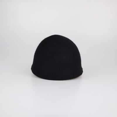 Loro Piana Black/Brown Alligator Trim Riding Cap Womens Loro Piana 