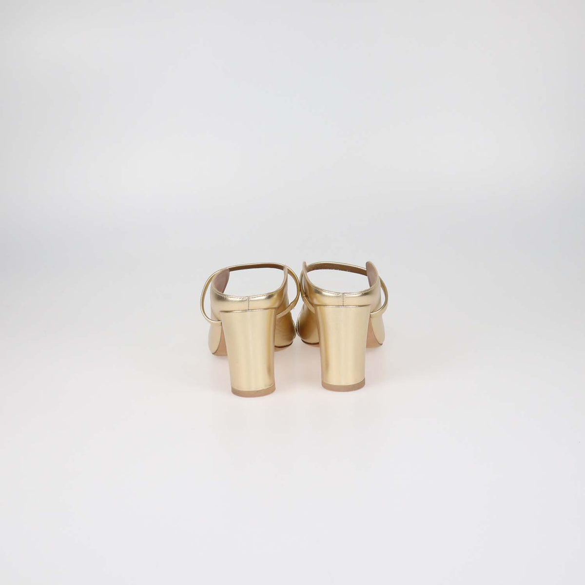 Malone Souliers Gold Metallic Leather Norah Mules