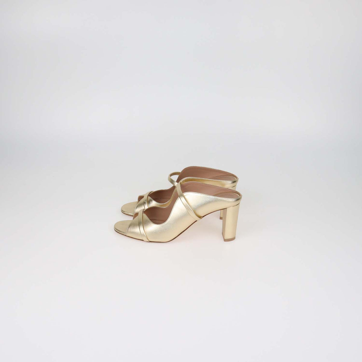 Malone Souliers Gold Metallic Leather Norah Mules